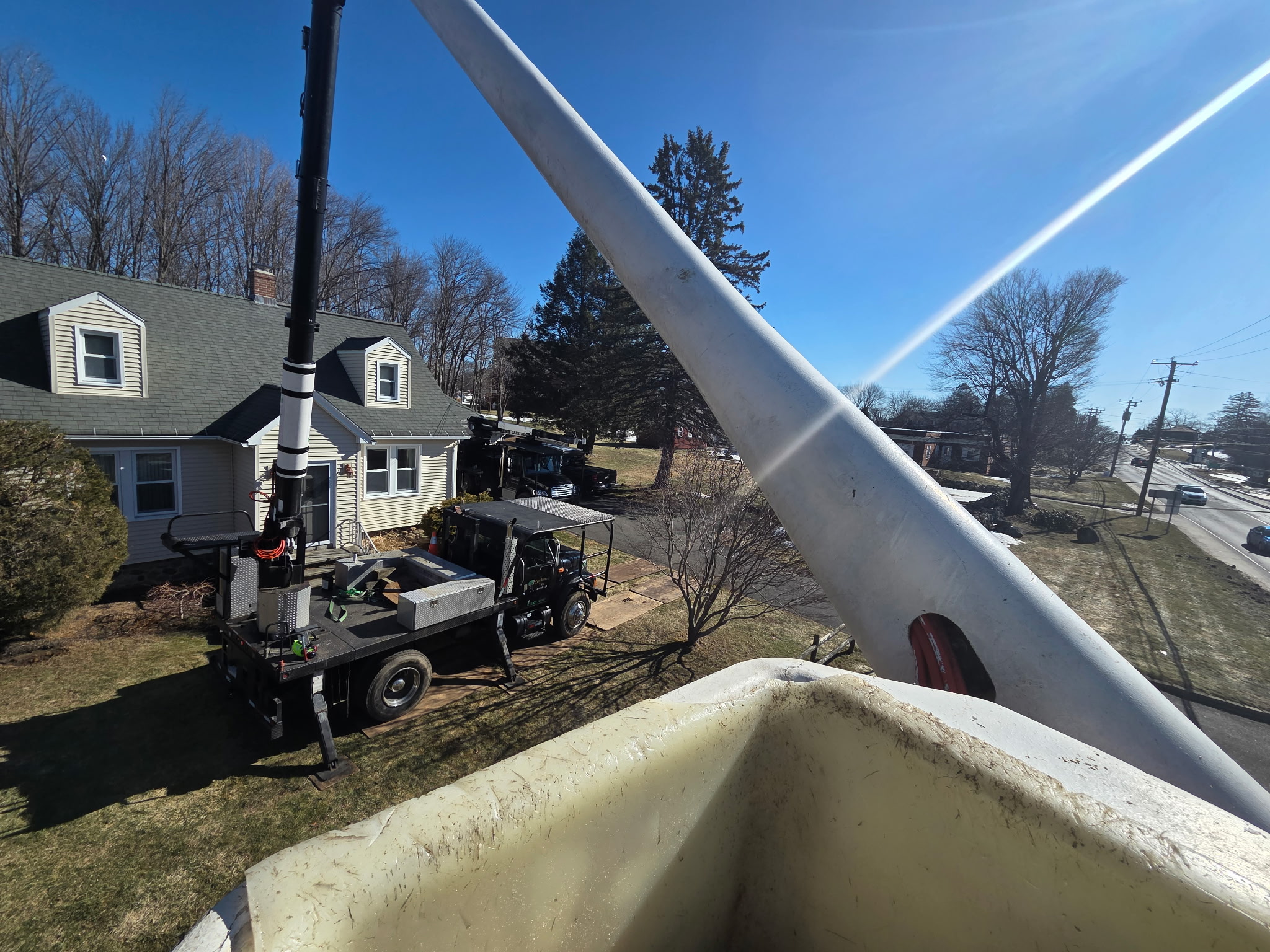 MacKenzie Tree chainsaw work on job — Connecticut